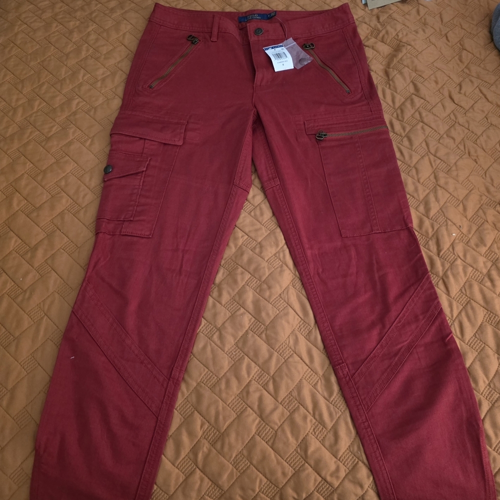 Polo Ralph Lauren Women's Red Straight Leg Jeans